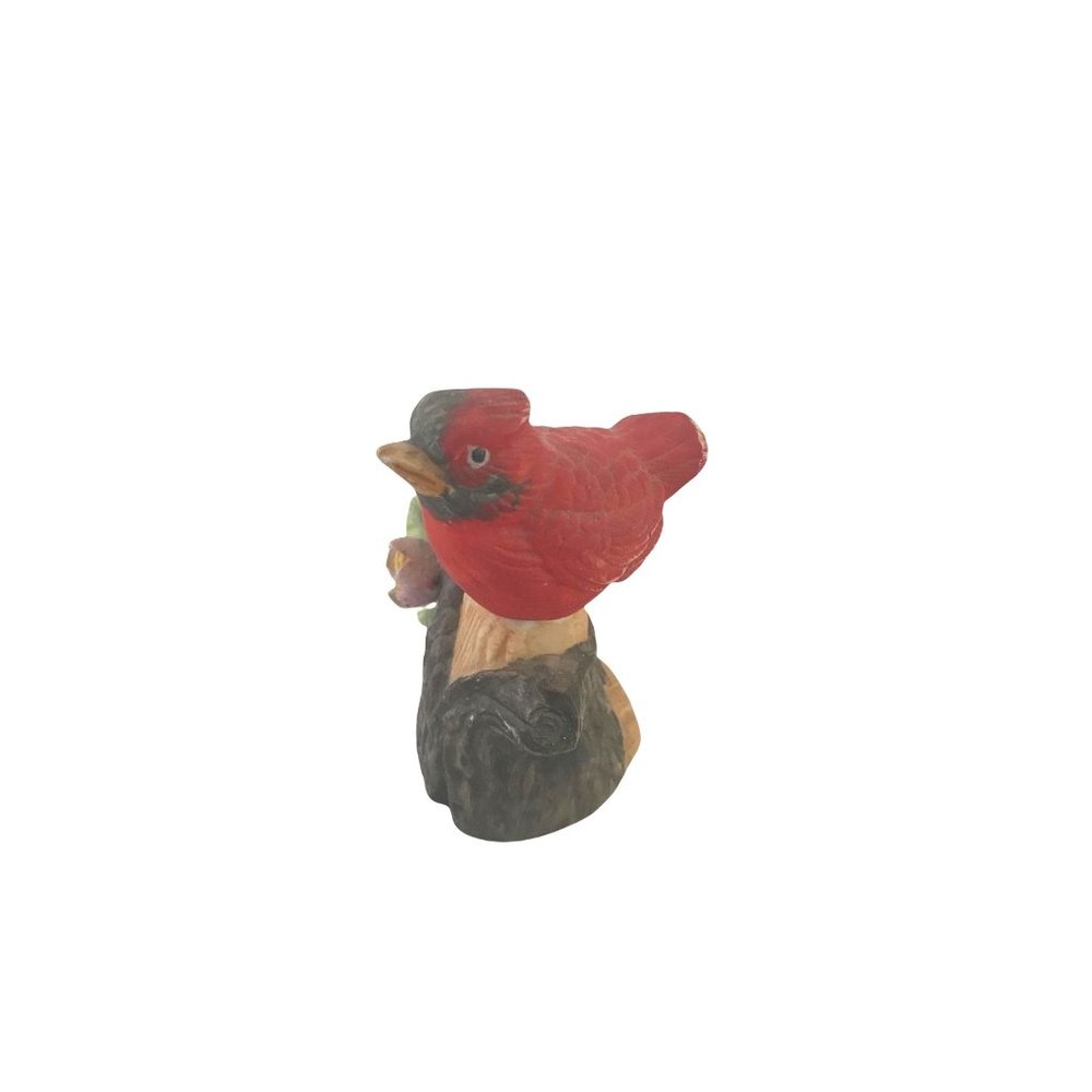 Vintage Ensco red cardinal figurine Korea
